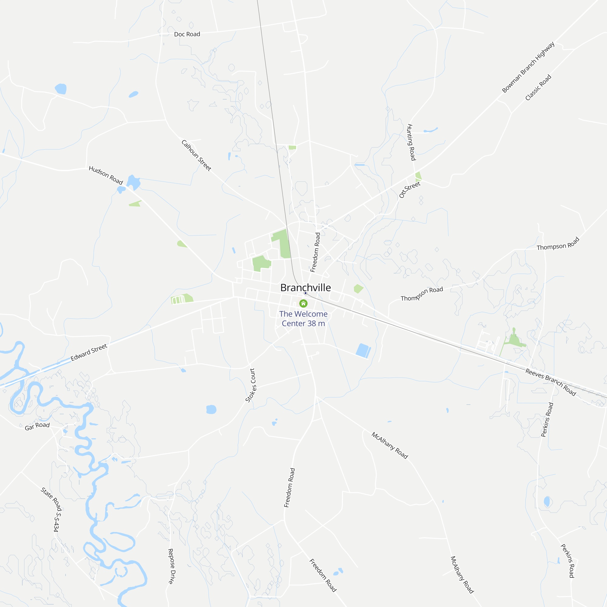 The Welcome Center map