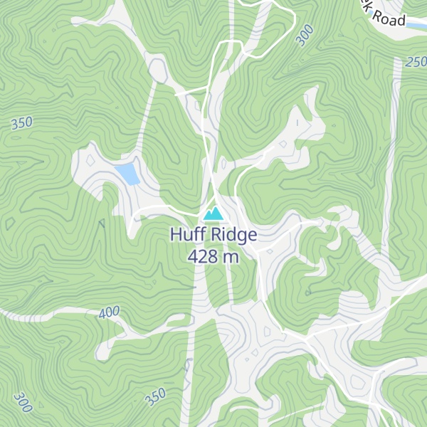 Map of Huff Ridge