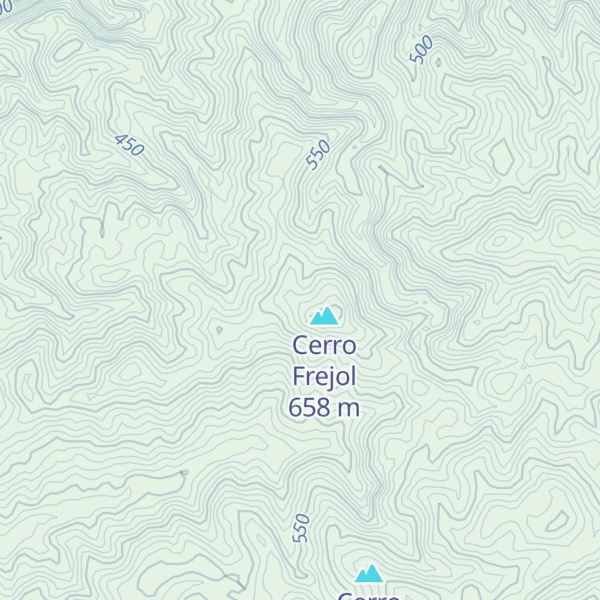 Map of Cerro Yodiendo