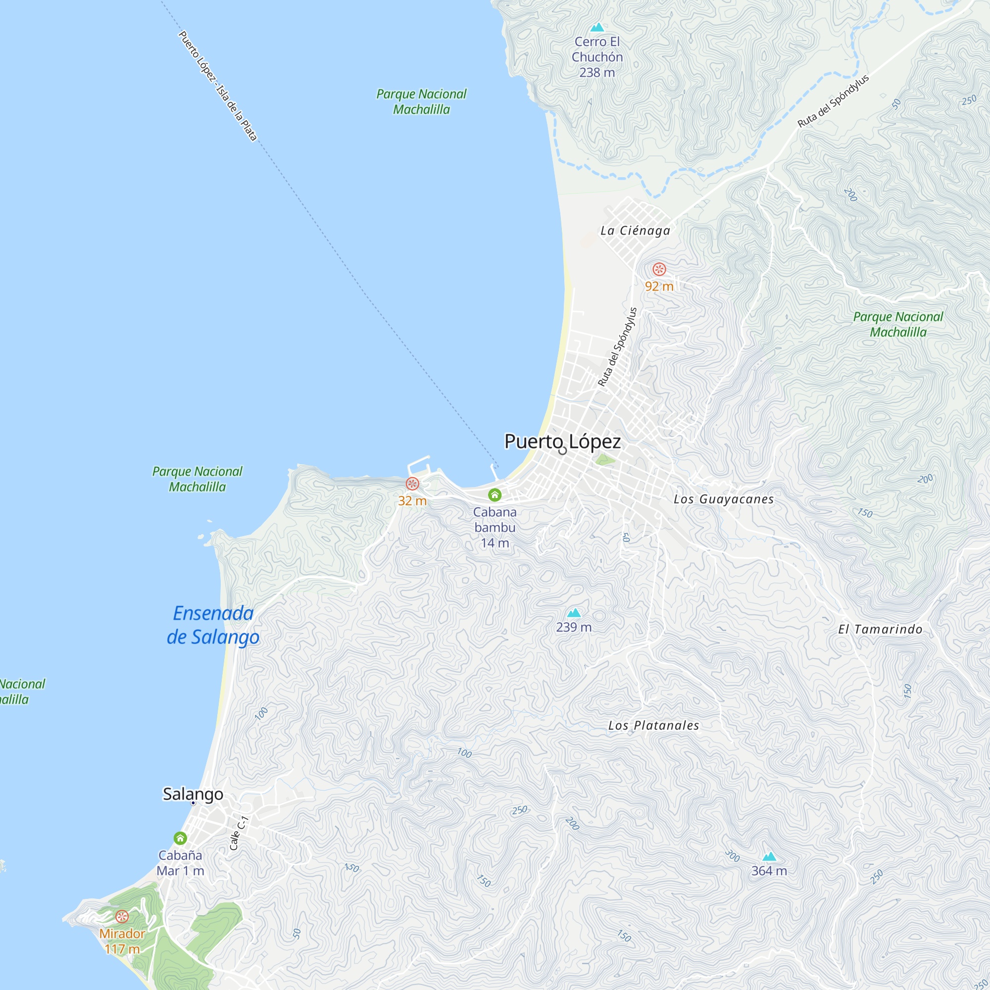 Cabana bambu map