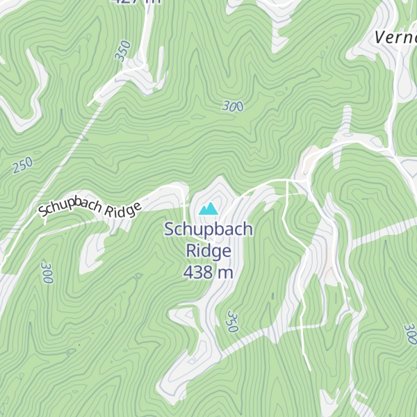 Map of Schupbach Ridge