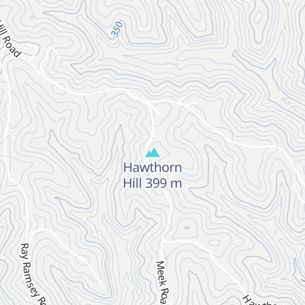 Map of Hawthorn Hill