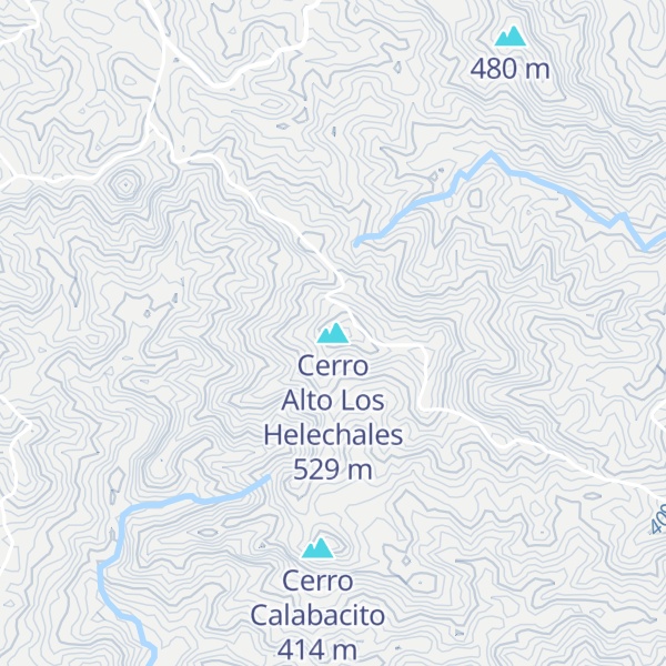 Map of Cerro Alto Los Helechales