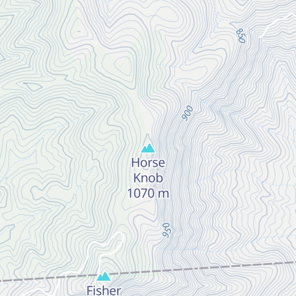 Map of Horse Knob