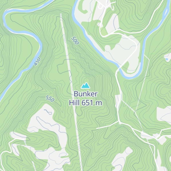 Map of Bunker Hill