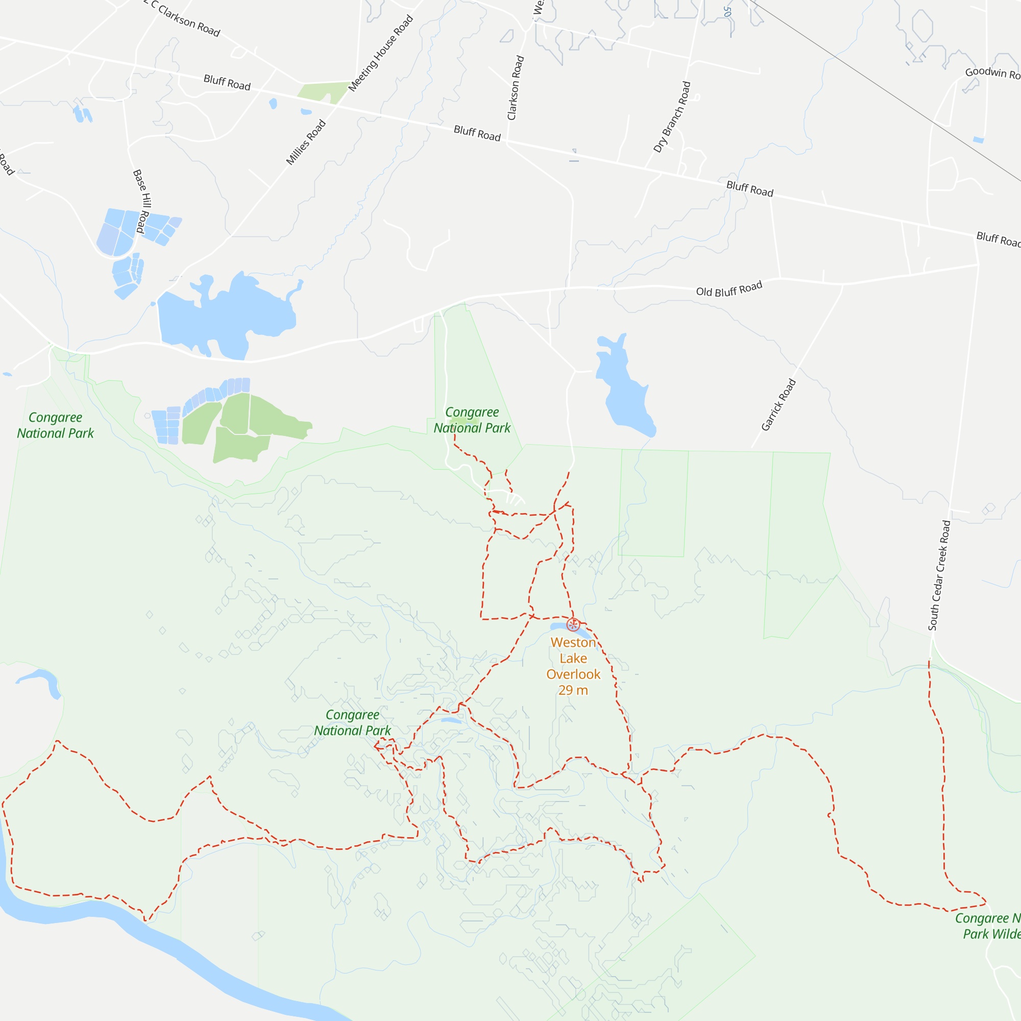 Harry Hampton Visitor Center map