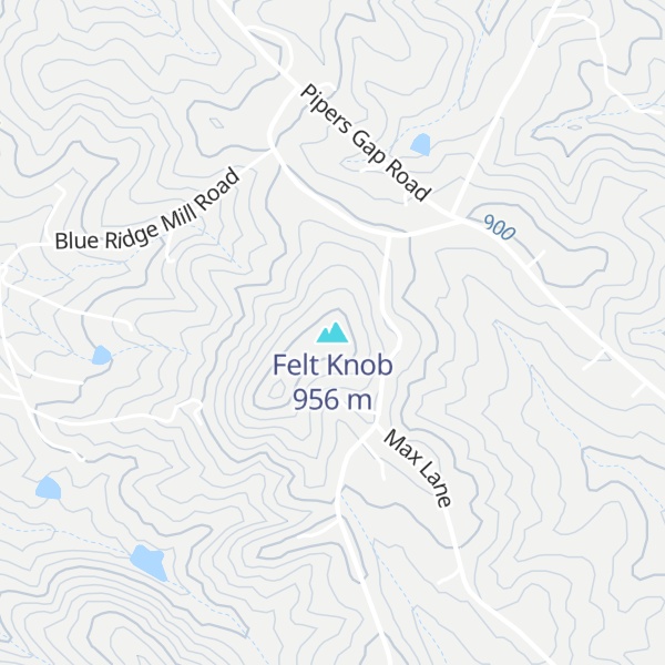 Map of Felt Knob