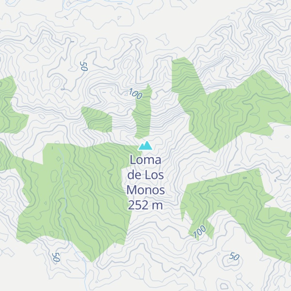 Map of Loma de Los Monos