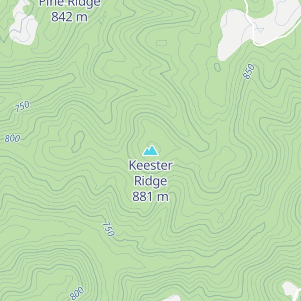 Map of Keester Ridge