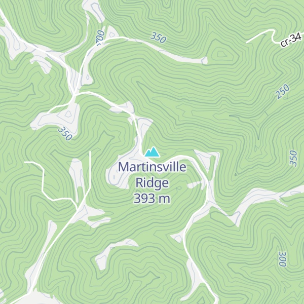 Map of Martinsville Ridge