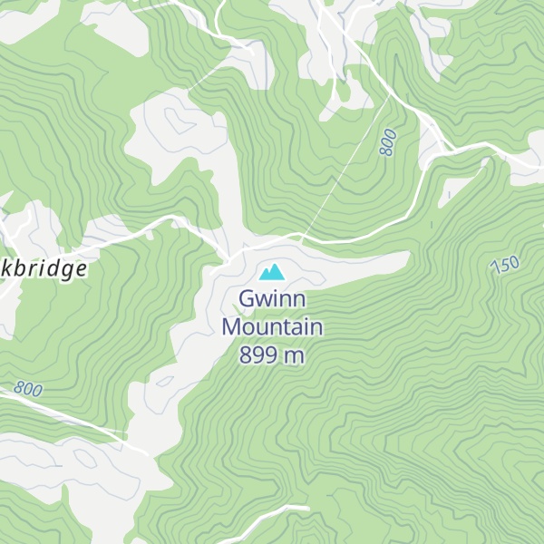 Map of Gwinn Mountain