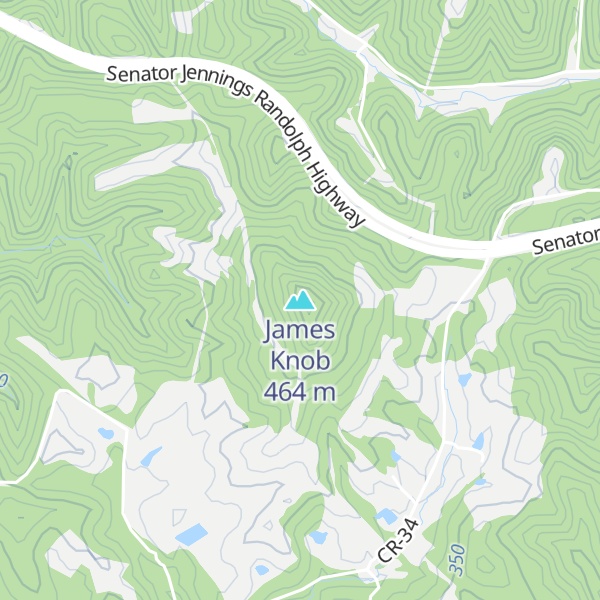 Map of James Knob