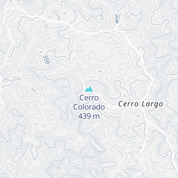 Map of Cerro Colorado