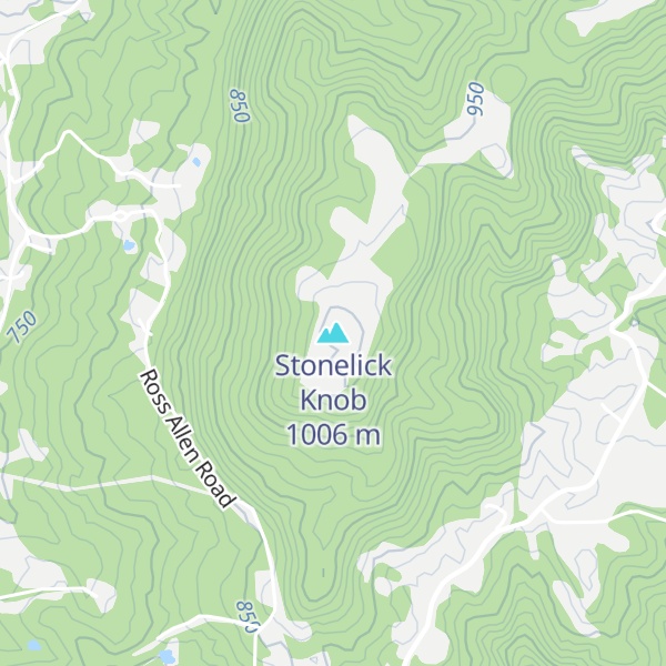 Map of Stonelick Knob