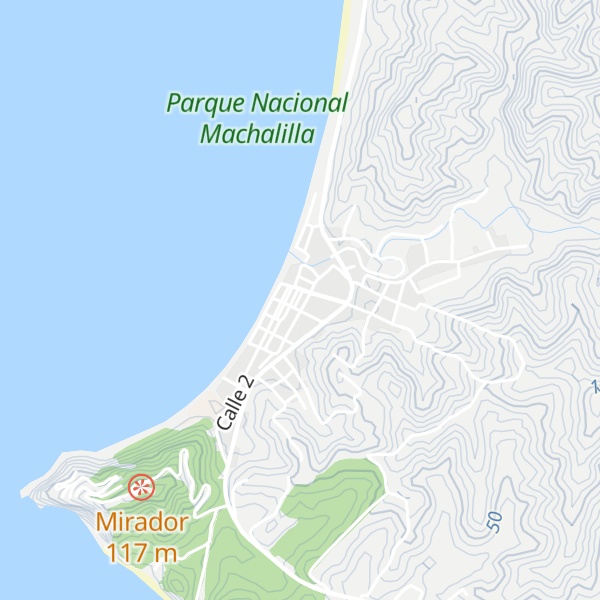 Map of Cabaña La Bocana
