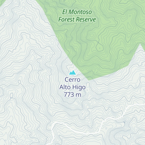 Map of Cerro Alto Higo