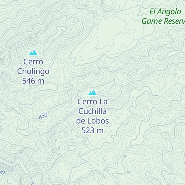 Map of Cerro La Cuchilla de Lobos