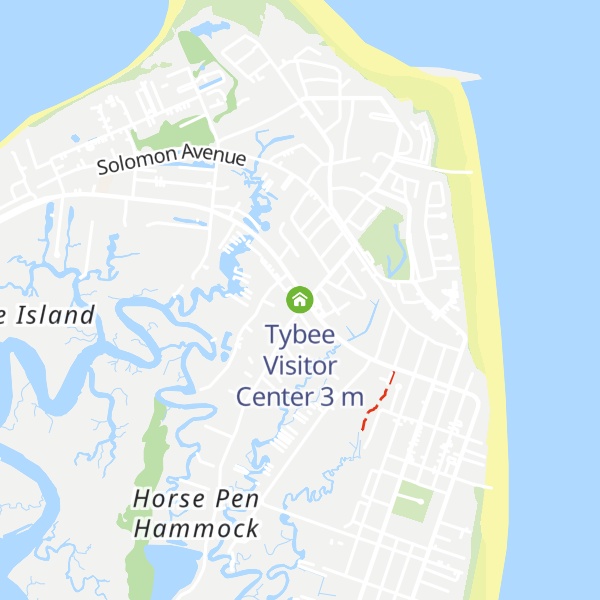 Map of Tybee Visitor Center