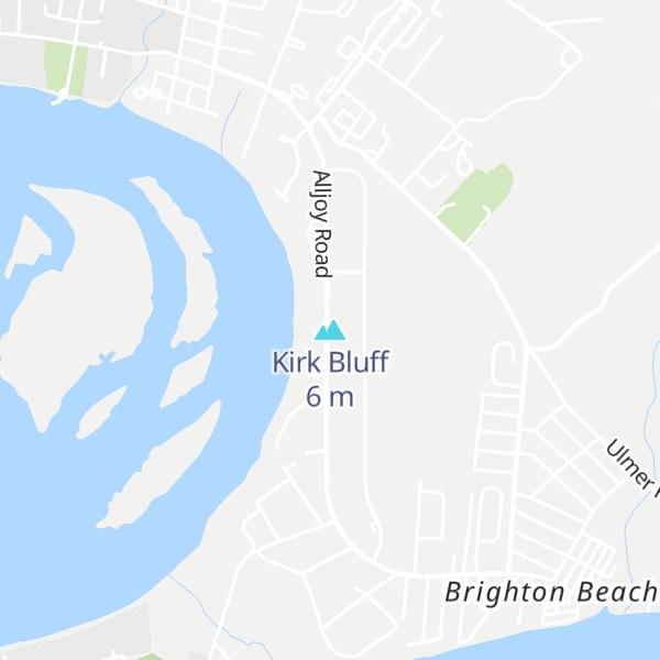 Map of Kirk Bluff