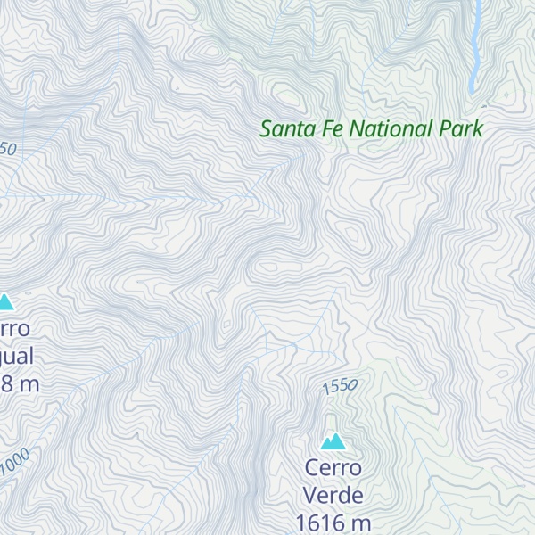Map of Cerro Cristal