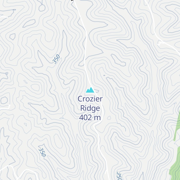 Map of Crozier Ridge