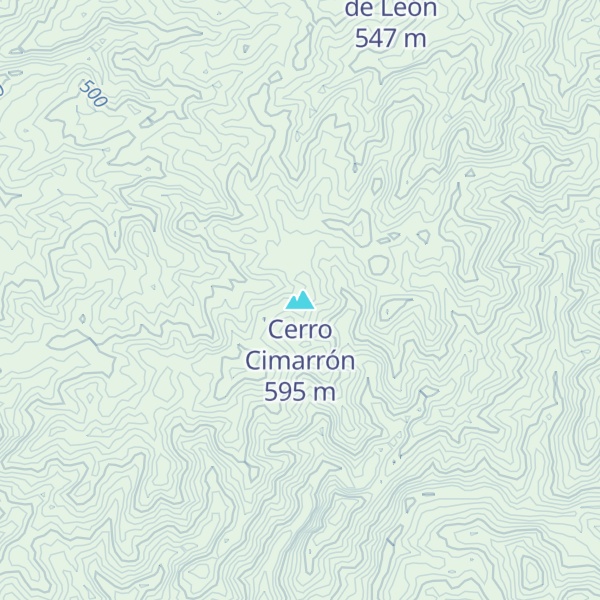 Map of Cerro Cimarrón