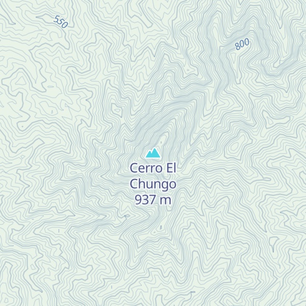 Map of Cerro El Chungo
