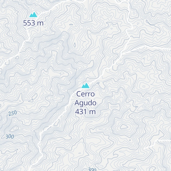 Map of Cerro Agudo