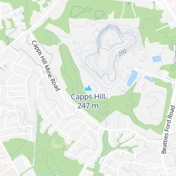 Map of Capps Hill
