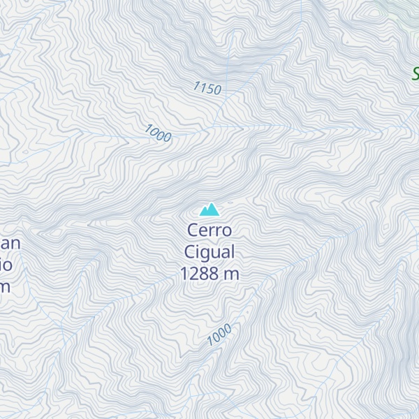 Map of Cerro Cigual