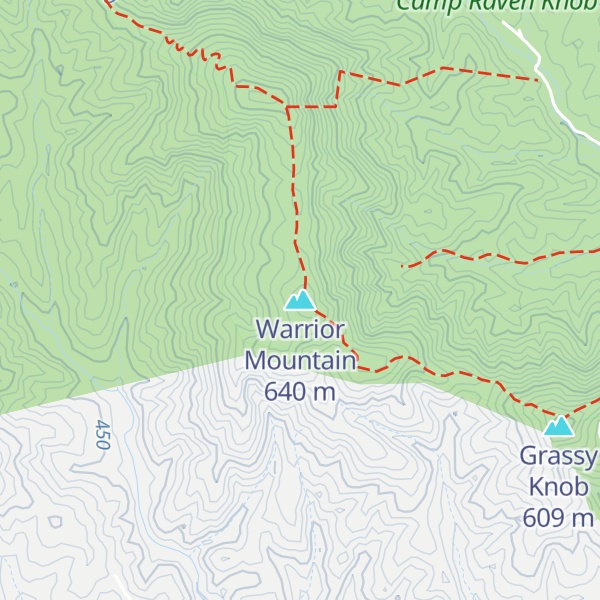 Map of Warrior Mountain