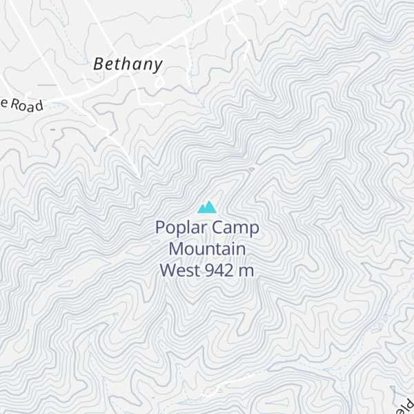 Map of Poplar Camp Mountain West
