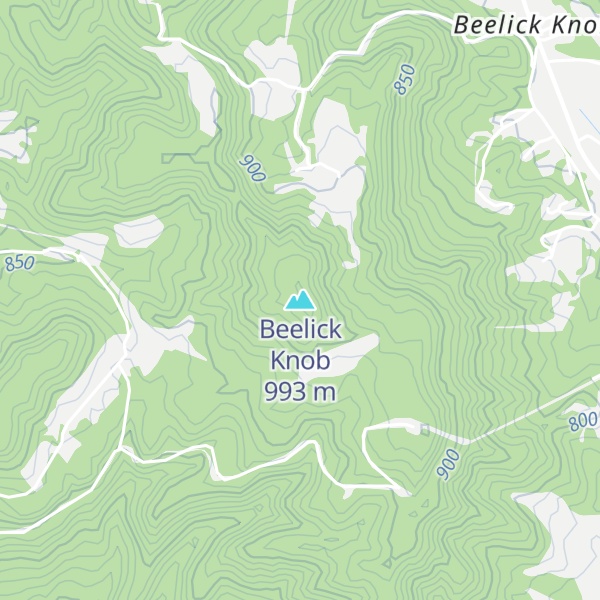 Map of Beelick Knob