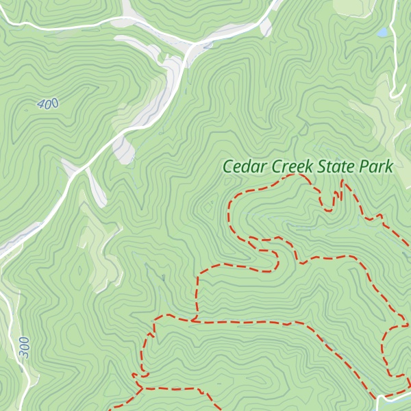 Map of Big Pine Knob