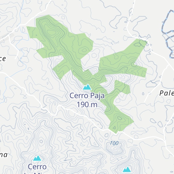 Map of Cerro Paja