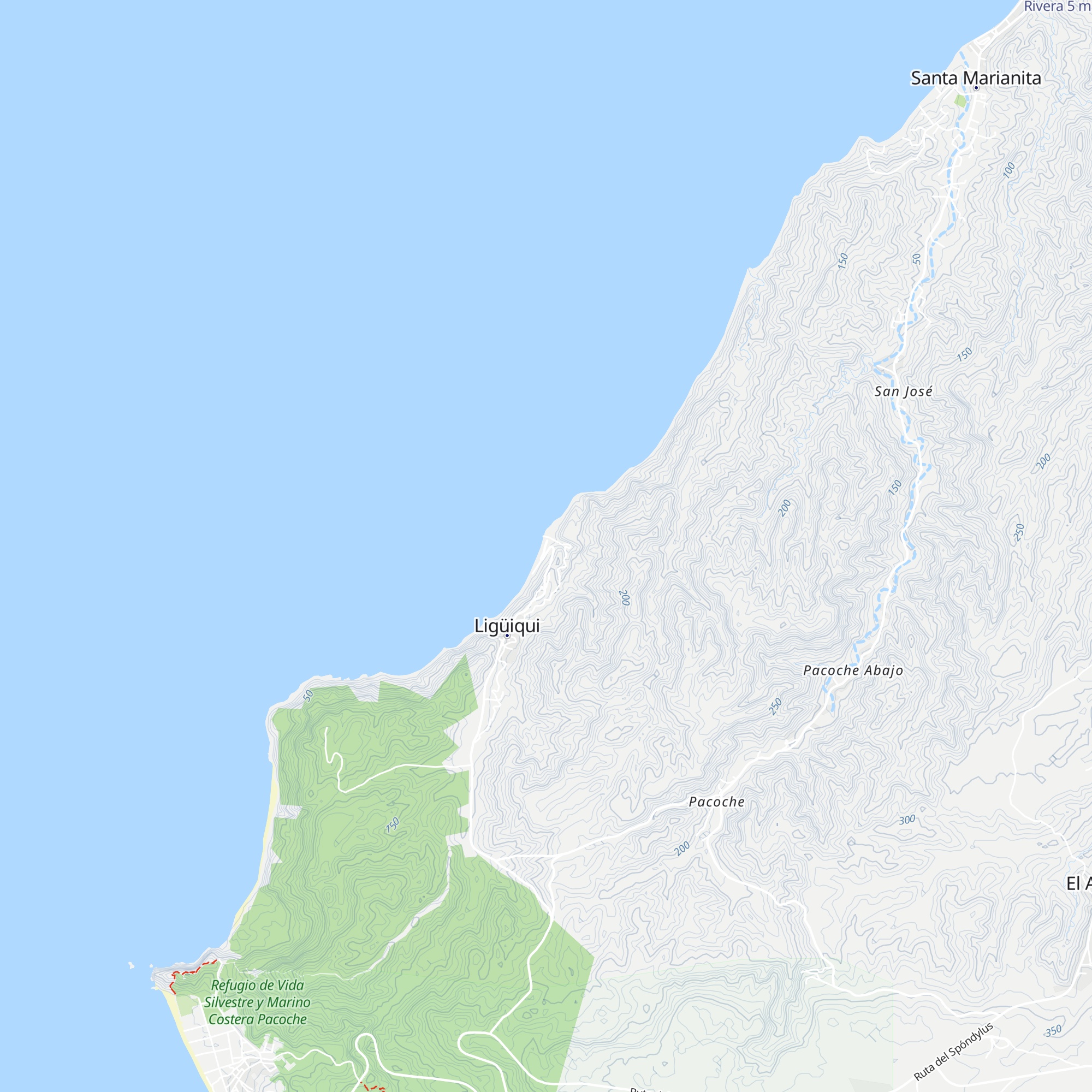 Cabaña Las Bandejas Marineras map