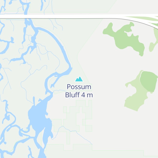 Map of Possum Bluff