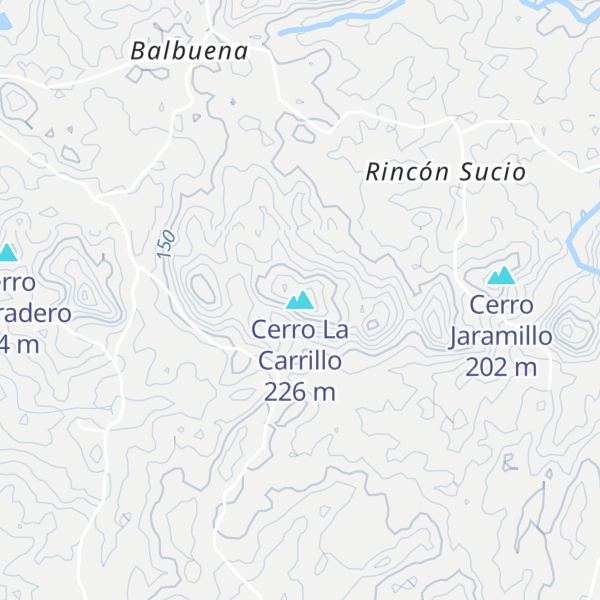 Map of Cerro La Carrillo