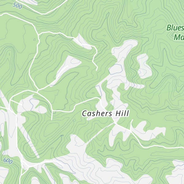 Map of Cashs Hill