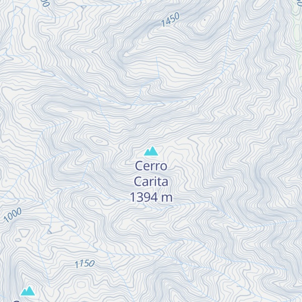 Map of Cerro Carita