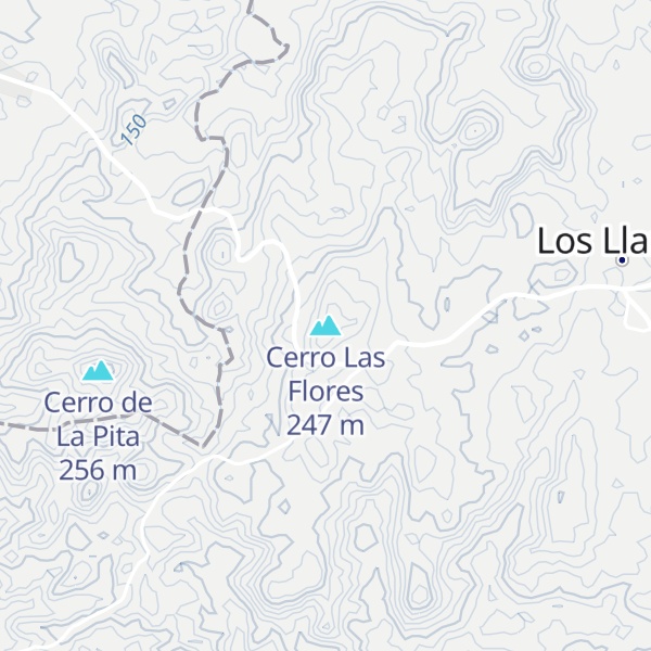Map of Cerro Las Flores
