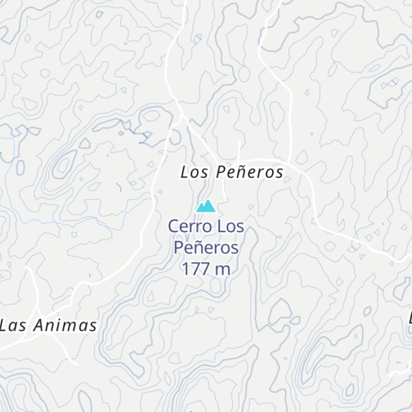 Map of Cerro Los Peñeros