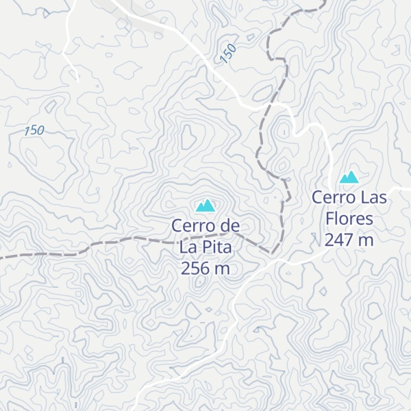 Map of Cerro de La Pita