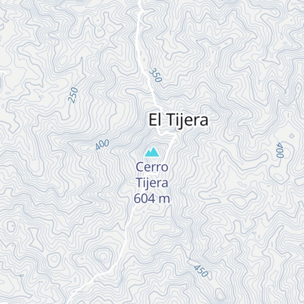 Map of Cerro Tijera