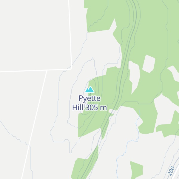 Map of Pyette Hill