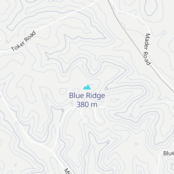 Map of Blue Ridge