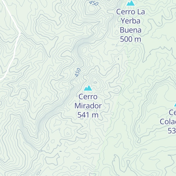 Map of Cerro Mirador
