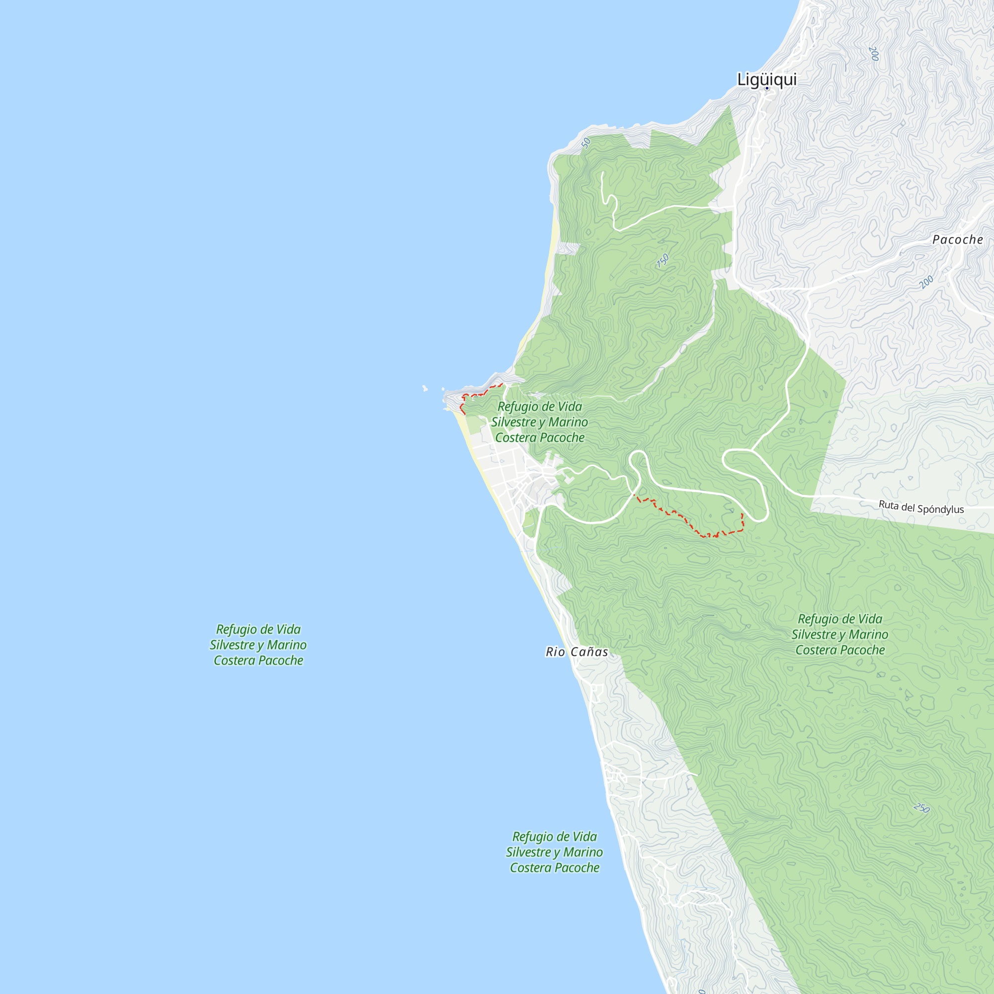 Cabaña El Velerito map