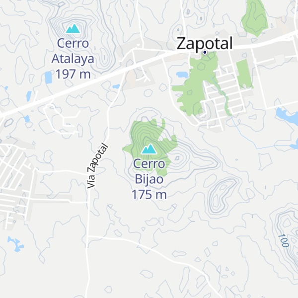 Map of Cerro Bijao