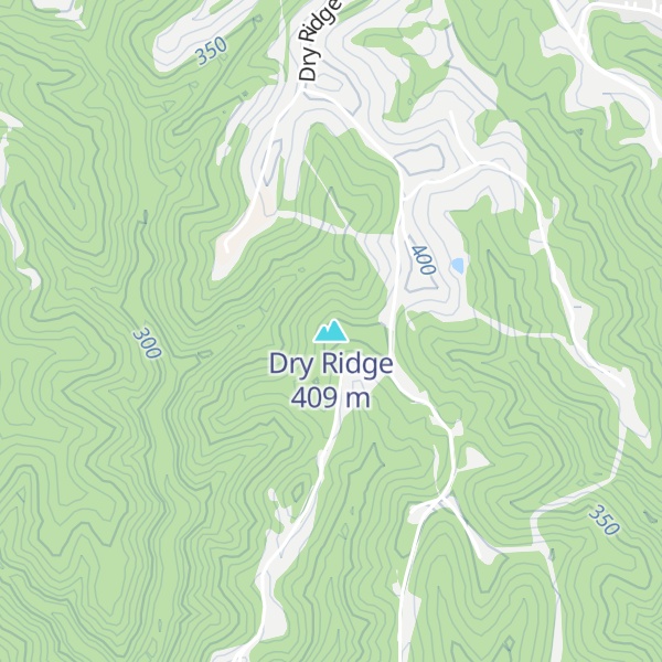Map of Dry Ridge